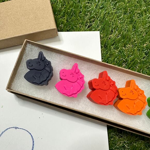 2/$30 Unicorn Popsicle Crayons (6), Kids Girls Unicorn Magical Whimsical Gift - Picture 4 of 9